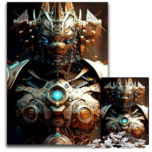 Puzzle 1000 Teile für Erwachsene CyborgKrieger Holzpuzzle Denksportaufgabe Teenager Heimdekoration 1000 PCS (75 x 50 cm) von mowenbingpeng