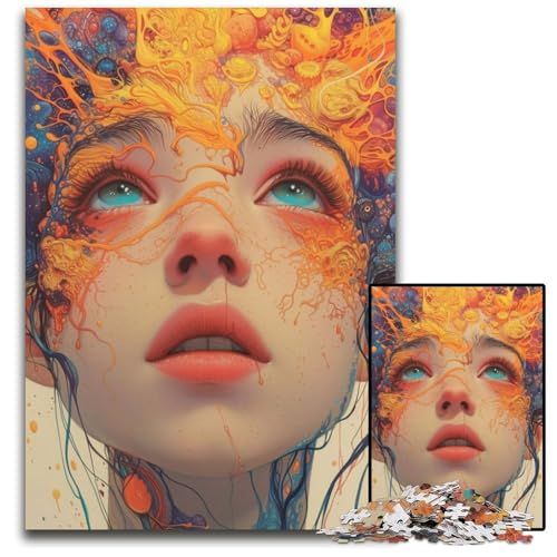 Puzzle 1000 Teile für Erwachsene Eine offene Denksportaufgabe aus Holz Teenager Heimdekoration 1000 PCS (38 x 26 cm) von mowenbingpeng