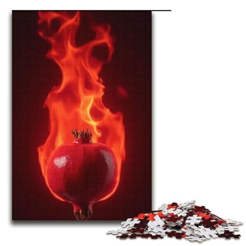 Puzzle 1000 Teile für Erwachsene Granatapfel-Puzzle praktisches Spiel einzigartige Heimdekoration und Geschenke 1000 Teile (38 x 26 cm) von mowenbingpeng
