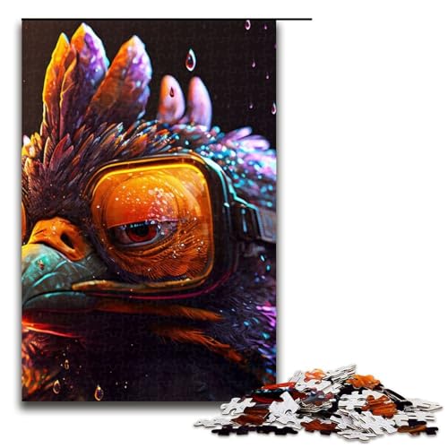 Puzzle 1000 Teile für Erwachsene Hähne-Puzzle Spiel zum Anfassen einzigartige Heimdekoration und Geschenke 1000 PCS (75 x 50 cm) von mowenbingpeng