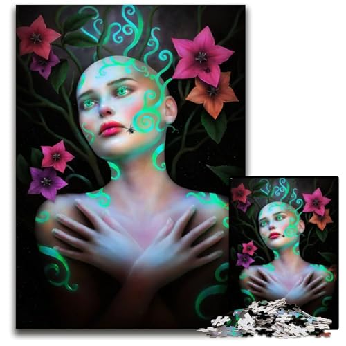 Puzzle 1000 Teile für Erwachsene KünstlerPuzzles für Erwachsene EntspannungsHerausforderung farbenfrohe Heimdekoration Kunst Freunde 1000 Teile (75 x 50 cm) von mowenbingpeng