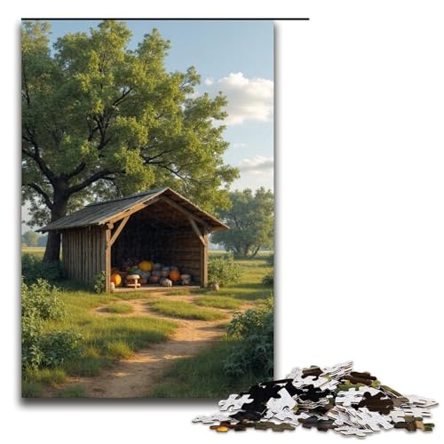 Puzzle 1000 Teile für Erwachsene Melonenschuppen und Pflaumenbäume Puzzle praktisches Spiel einzigartige Heimdekoration und Geschenke 1000 Teile (75 x 50 cm) von mowenbingpeng