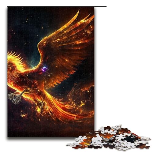 Puzzle 1000 Teile für Erwachsene Phoenix-Puzzle praktisches Spiel einzigartige Heimdekoration und Geschenke 1000 PCS (75 x 50 cm) von mowenbingpeng