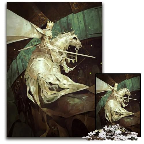 Puzzle 1000 Teile für Erwachsene RitterPuzzle Denkspiel für Jugendliche Familieninteraktion 1000 Teile (38 x 26 cm) von mowenbingpeng