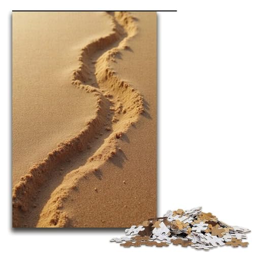 Puzzle 1000 Teile für Erwachsene Sandkorn-Feinpuzzle praktisches Spiel einzigartige Heimdekoration und Geschenke 1000 Teile (38 x 26 cm) von mowenbingpeng