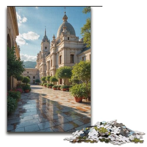 Puzzle 1000 Teile für Erwachsene Villa Puzzle Hands-on-Spiel Einzigartige Wohnkultur und Geschenke 1000 PCS (38x26cm) von mowenbingpeng