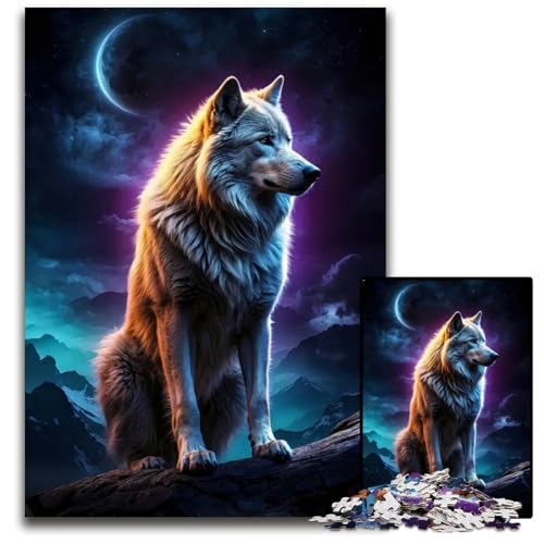 Puzzle 1000 Teile für Erwachsene WolfWerwolfPuzzles für Erwachsene perfekt als Geburtstags Weihnachts und HalloweenGeschenk 1000 Teile (75 x 50 cm) von mowenbingpeng