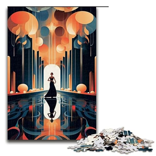 Puzzle 1000 Teile für Erwachsene Zeitgenössisches Tanzkunst-Puzzle praktisches Spiel einzigartige Heimdekoration und Geschenke 1000 PCS (75 x 50 cm) von mowenbingpeng