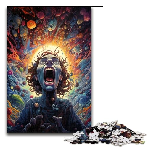 Puzzle 1000 Teile für Erwachsene buntes Zombie-Puzzle praktisches Spiel einzigartige Heimdekoration und Geschenke 1000 Teile (75 x 50 cm) von mowenbingpeng