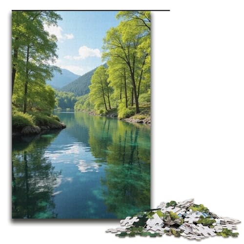 Puzzle 1000 Teile für Erwachsene klares Frühlingspuzzle praktisches Spiel einzigartige Heimdekoration und Geschenke 1000 Teile (38 x 26 cm) von mowenbingpeng