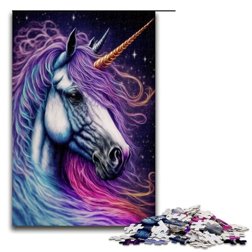 Puzzle 1000 Teile für Erwachsene süßes Pony-Puzzle praktisches Spiel einzigartige Heimdekoration und Geschenke 1000 PCS (75 x 50 cm) von mowenbingpeng