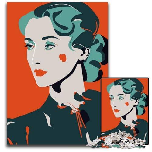 Puzzle 1000 Teile für Erwachsene und Frauen zum Ausmalen Holzpuzzle Denksportspiel für Teenager 1000 Teile (75 x 50 cm) von mowenbingpeng