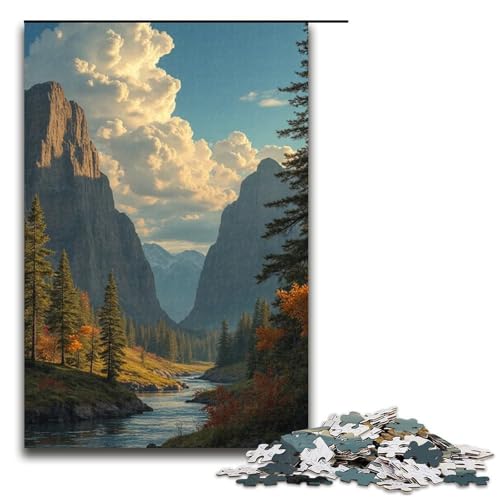 Puzzle Dreamland 1000-teiliges Holzpuzzle für Erwachsene und Kinder ab 12 Jahren Familienspaß-Puzzle 1000 Teile (75 x 50 cm) von mowenbingpeng