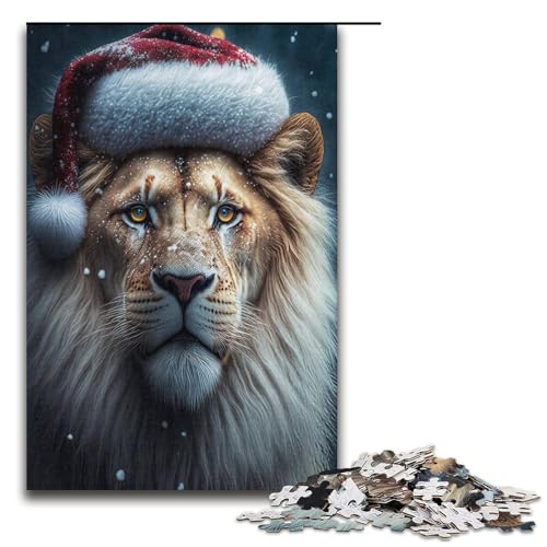 Puzzle Löwen 1000 Teile Holzpuzzle für Erwachsene und Kinder ab 12 Jahren Familienspaß Puzzle 1000 Teile (38 x 26 cm) von mowenbingpeng