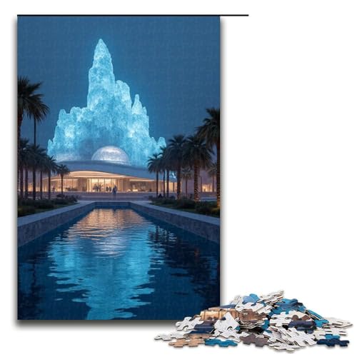 Puzzle Mirage 1000-teiliges Holzpuzzle für Erwachsene und Kinder ab 12 Jahren Familienspaß-Puzzle 1000 Teile (75 x 50 cm) von mowenbingpeng