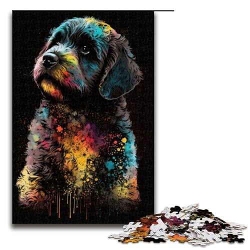Puzzle Paintsplash Puppy 1000 Teile Holzpuzzle für Erwachsene und Kinder ab 12 Jahren, Familienspaß-Puzzle 1000 Teile Puzzle Paintsplash Puppy 1000 Teile Holzpuzzle für Erwachsene und Kinder ab 12 Jahren, Familienspaß-Puzzle 1000 Teile von mowenbingpeng