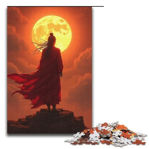 Puzzle Sun 1000 Teile Holzpuzzle für Erwachsene und Kinder ab 12 Jahren Familienspaß-Puzzle 1000 Teile (38 x 26 cm) von mowenbingpeng
