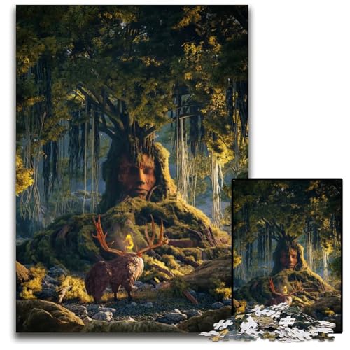 Puzzle The Great Guardians 1000 Teile für Erwachsene Holzpuzzle Weihnachten Halloween Ostern Neujahr 1000 Teile (75 x 50 cm) von mowenbingpeng