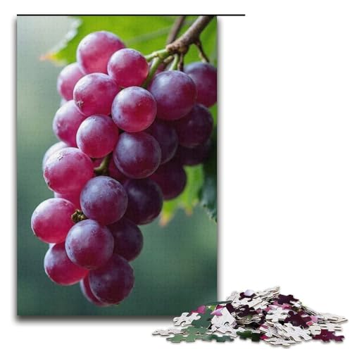 Puzzle Wind Shakes Grape Dew 1000 Teile Holzpuzzle für Erwachsene und Kinder ab 12 Jahren Familienspaß-Puzzle 1000 Teile (38 x 26 cm) von mowenbingpeng