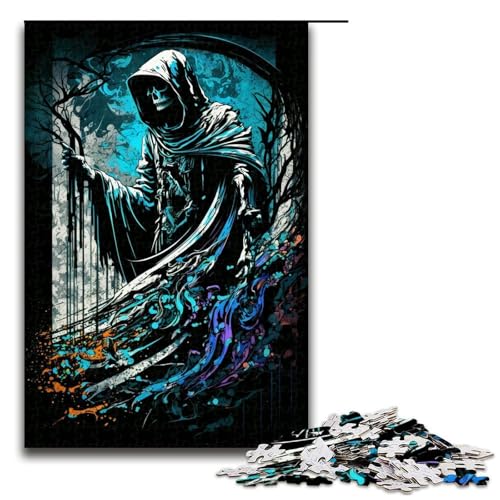 Puzzle für Erwachsene, 1000 Teile, „Der Sensenmann malen“, jedes Teil ist einzigartig – anspruchsvolles, unterhaltsames Familienspiel, 1000 Teile Puzzle für Erwachsene, 1000 Teile, „Der Sensenmann malen“, jedes Teil ist einzigartig – anspruchsvolles, unterhaltsames Familienspiel, 1000 Teile von mowenbingpeng