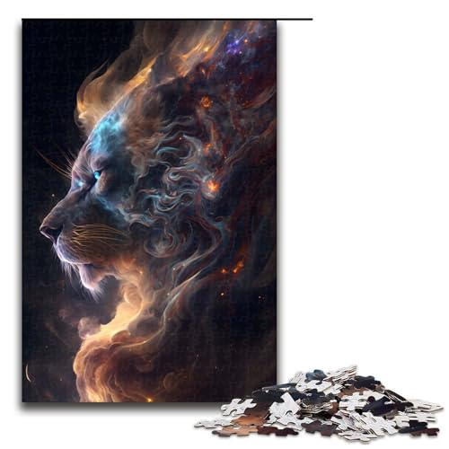 Puzzle für Erwachsene, 1000 Teile, Löwe, Galaxie, Heimdekoration, Puzzle, Spielzeug, Geschenk für die ganze Familie, 1000 Teile von mowenbingpeng