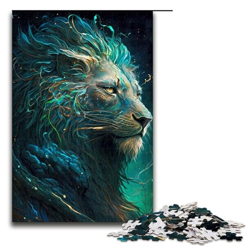 Puzzle für Erwachsene, 1000 Teile, Löwe, fantasievolles Puzzle, Spiele, Spielzeug, Geschenk, geeignet für die Schreibtischdekoration, 1000 Teile von mowenbingpeng