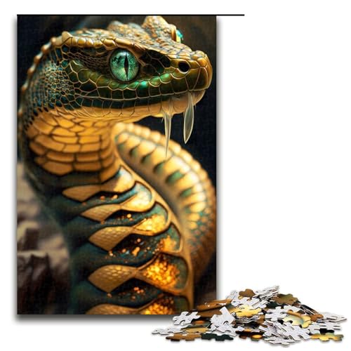 Puzzle für Erwachsene, 1000 Teile, Mystische Königskobra, Puzzle, Lernspiele für Zuhause, DIY-Spielzeug, tolles Geschenk für Spiele, 1000 Teile Puzzle für Erwachsene, 1000 Teile, Mystische Königskobra, Puzzle, Lernspiele für Zuhause, DIY-Spielzeug, tolles Geschenk für Spiele, 1000 Teile von mowenbingpeng