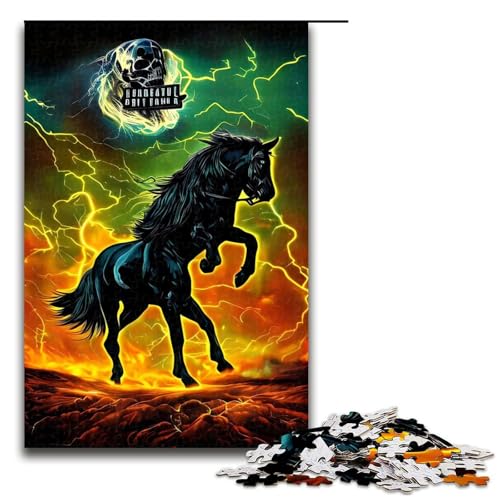 Puzzle für Erwachsene, 1000 Teile, Mystisches Pferd, Heimdekoration, Puzzle-Spielzeug, Geschenk für die ganze Familie, 1000 Teile von mowenbingpeng