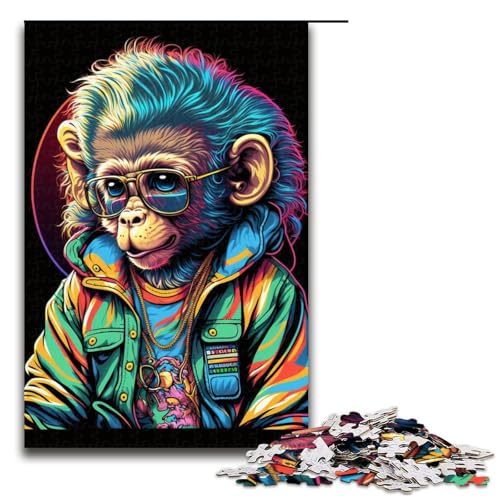 Puzzle für Erwachsene, 1000 Teile, Neon-Affen, Puzzle, Lernspiele für Zuhause, DIY-Spielzeug, tolles Geschenk für Spiele, 1000 Teile Puzzle für Erwachsene, 1000 Teile, Neon-Affen, Puzzle, Lernspiele für Zuhause, DIY-Spielzeug, tolles Geschenk für Spiele, 1000 Teile von mowenbingpeng