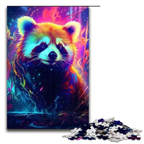 Puzzle für Erwachsene, 1000 Teile, Neonroter Panda, Geburtstagsgeschenk, Geschenke für Teenager ab 14 Jahren, 1000 Teile Puzzle für Erwachsene, 1000 Teile, Neonroter Panda, Geburtstagsgeschenk, Geschenke für Teenager ab 14 Jahren, 1000 Teile von mowenbingpeng