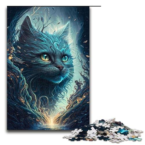Puzzle für Erwachsene, 1000 Teile, Perserkatze, Folklore-Puzzle, Spiele, Spielzeug, Geschenk, geeignet für die Schreibtischdekoration, 1000 Teile von mowenbingpeng