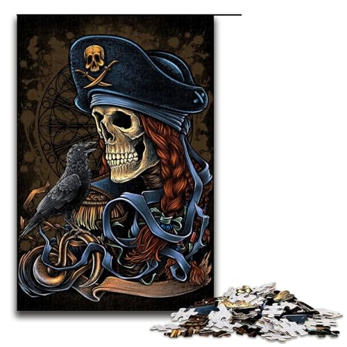 Puzzle für Erwachsene, 1000 Teile, Piratenschädel-Puzzle, Lernspiele für Zuhause, DIY-Spielzeug, tolles Geschenk für Spiele, 1000 Teile Puzzle für Erwachsene, 1000 Teile, Piratenschädel-Puzzle, Lernspiele für Zuhause, DIY-Spielzeug, tolles Geschenk für Spiele, 1000 Teile von mowenbingpeng