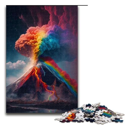 Puzzle für Erwachsene, 1000 Teile, Regenbogen-Vulkan, Geburtstagsgeschenk, Geschenke für Teenager ab 14 Jahren, 1000 Teile Puzzle für Erwachsene, 1000 Teile, Regenbogen-Vulkan, Geburtstagsgeschenk, Geschenke für Teenager ab 14 Jahren, 1000 Teile von mowenbingpeng