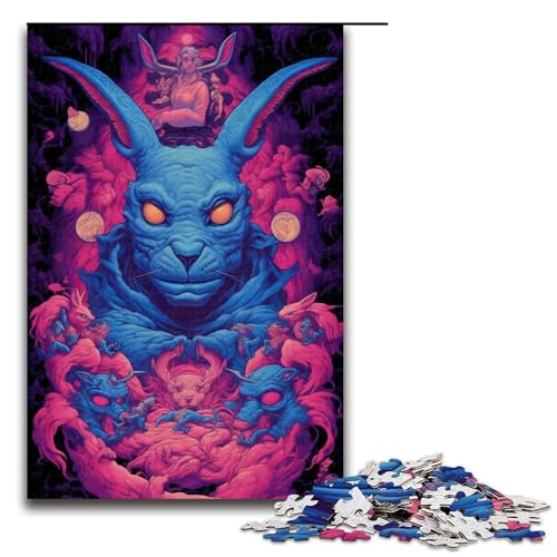 Puzzle für Erwachsene, 1000 Teile, psychedelisches Kaninchen-Puzzle, Lernspiele für Zuhause, DIY-Spielzeug, tolles Geschenk für Spiele, 1000 Teile Puzzle für Erwachsene, 1000 Teile, psychedelisches Kaninchen-Puzzle, Lernspiele für Zuhause, DIY-Spielzeug, tolles Geschenk für Spiele, 1000 Teile von mowenbingpeng