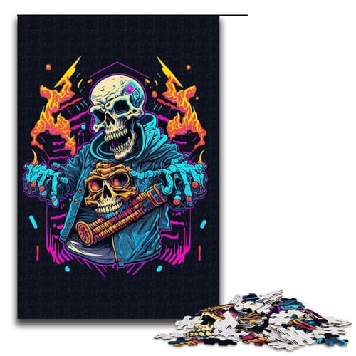 Puzzle für Erwachsene, 1000 Teile, psychedelisches Skelett-Puzzle, Lernspiele für Zuhause, DIY-Spielzeug, tolles Geschenk für Spiele, 1000 Teile Puzzle für Erwachsene, 1000 Teile, psychedelisches Skelett-Puzzle, Lernspiele für Zuhause, DIY-Spielzeug, tolles Geschenk für Spiele, 1000 Teile von mowenbingpeng
