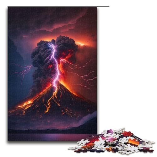 Puzzle für Erwachsene, Berg Fuji, Japan, 1000-teiliges Holzpuzzle für Kinder ab 12 Jahren, Lernspielzeug, 1000 Teile Puzzle für Erwachsene, Berg Fuji, Japan, 1000-teiliges Holzpuzzle für Kinder ab 12 Jahren, Lernspielzeug, 1000 Teile von mowenbingpeng