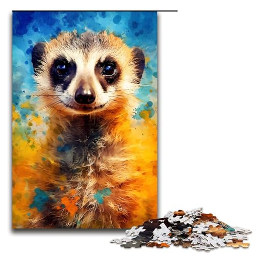 Puzzle für Erwachsene, Erdmännchen-Tiere, 1000-teiliges Holzpuzzle für Kinder ab 12 Jahren, Lernspielzeug, 1000 Teile Puzzle für Erwachsene, Erdmännchen-Tiere, 1000-teiliges Holzpuzzle für Kinder ab 12 Jahren, Lernspielzeug, 1000 Teile von mowenbingpeng