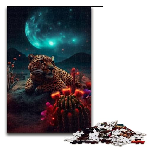 Puzzle für Erwachsene, Jaguar auf dem Mars, 1000-teiliges Holzpuzzle für Kinder ab 12 Jahren, Heimdekoration, 1000 Teile Puzzle für Erwachsene, Jaguar auf dem Mars, 1000-teiliges Holzpuzzle für Kinder ab 12 Jahren, Heimdekoration, 1000 Teile von mowenbingpeng