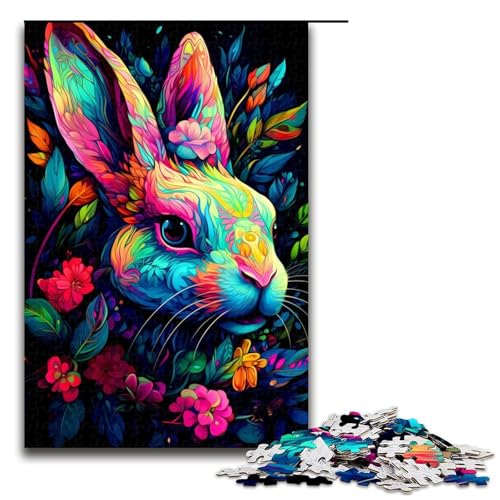 Puzzle für Erwachsene, Kaninchen, 1000 Teile, Holzpuzzle für Erwachsene und Kinder ab 12 Jahren, Lernspielzeug, 1000 Teile Puzzle für Erwachsene, Kaninchen, 1000 Teile, Holzpuzzle für Erwachsene und Kinder ab 12 Jahren, Lernspielzeug, 1000 Teile von mowenbingpeng