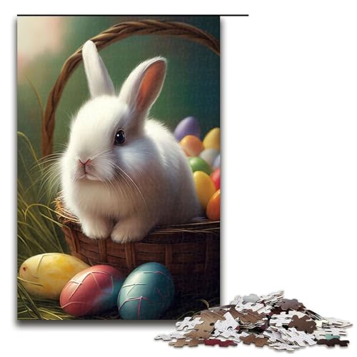 Puzzle für Erwachsene, Kaninchen, Osterhase, Tier, 1000 Teile, Holzpuzzle für Erwachsene und Kinder ab 12 Jahren, Lernspielzeug, 1000 Teile Puzzle für Erwachsene, Kaninchen, Osterhase, Tier, 1000 Teile, Holzpuzzle für Erwachsene und Kinder ab 12 Jahren, Lernspielzeug, 1000 Teile von mowenbingpeng