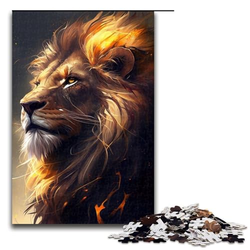 Puzzle für Erwachsene, Löwe, Anime-Tier, 1000 Teile, Holzpuzzle für Kinder ab 12 Jahren, Lernspielzeug, 1000 Teile Puzzle für Erwachsene, Löwe, Anime-Tier, 1000 Teile, Holzpuzzle für Kinder ab 12 Jahren, Lernspielzeug, 1000 Teile von mowenbingpeng