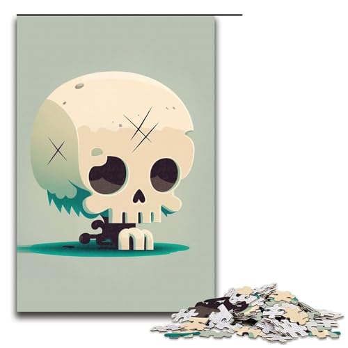 Puzzle für Erwachsene, Mini-Totenkopf, 1000 Teile, Holzpuzzle für Erwachsene und Kinder ab 12 Jahren, 1000 Teile Puzzle für Erwachsene, Mini-Totenkopf, 1000 Teile, Holzpuzzle für Erwachsene und Kinder ab 12 Jahren, 1000 Teile von mowenbingpeng
