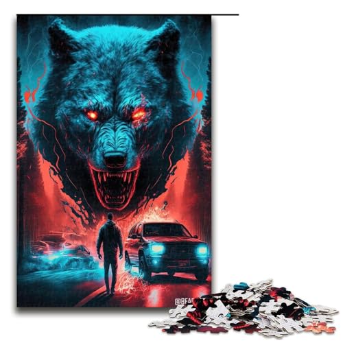 Puzzle für Erwachsene, Mutant Bear, 1000 Teile, Holzpuzzle für Kinder ab 12 Jahren, Heimdekoration, 1000 Teile Puzzle für Erwachsene, Mutant Bear, 1000 Teile, Holzpuzzle für Kinder ab 12 Jahren, Heimdekoration, 1000 Teile von mowenbingpeng