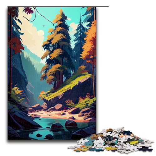 Puzzle für Erwachsene, Naturlandschaft, 1000 Teile, Holzpuzzle für Kinder ab 12 Jahren, anspruchsvolles Spiel, 1000 Teile Puzzle für Erwachsene, Naturlandschaft, 1000 Teile, Holzpuzzle für Kinder ab 12 Jahren, anspruchsvolles Spiel, 1000 Teile von mowenbingpeng