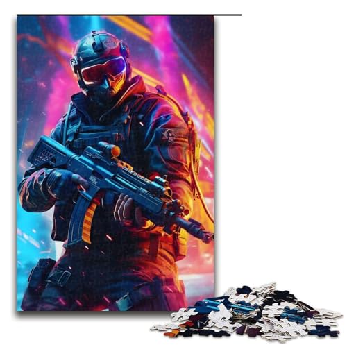 Puzzle für Erwachsene, Neon-Armeesoldat, 1000 Teile, Holzpuzzle für Erwachsene und Kinder ab 12 Jahren, Lernspielzeug, 1000 Teile Puzzle für Erwachsene, Neon-Armeesoldat, 1000 Teile, Holzpuzzle für Erwachsene und Kinder ab 12 Jahren, Lernspielzeug, 1000 Teile von mowenbingpeng