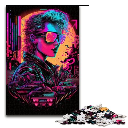 Puzzle für Erwachsene, Neon-Roboter, 1000 Teile, Holzpuzzle für Erwachsene und Kinder ab 12 Jahren, Lernspielzeug, 1000 Teile Puzzle für Erwachsene, Neon-Roboter, 1000 Teile, Holzpuzzle für Erwachsene und Kinder ab 12 Jahren, Lernspielzeug, 1000 Teile von mowenbingpeng