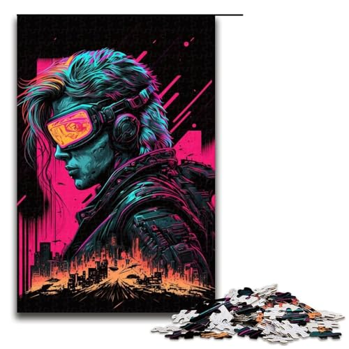 Puzzle für Erwachsene, Neon-Roboter, 1000-teiliges Holzpuzzle für Kinder ab 12 Jahren, Lernspielzeug, 1000 Teile Puzzle für Erwachsene, Neon-Roboter, 1000-teiliges Holzpuzzle für Kinder ab 12 Jahren, Lernspielzeug, 1000 Teile von mowenbingpeng