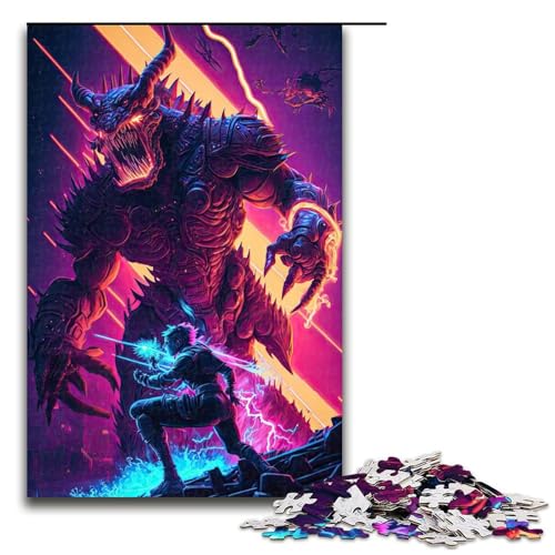 Puzzle für Erwachsene, Neon Slayer, 1000-teiliges Holzpuzzle für Kinder ab 12 Jahren, Lernspielzeug, 1000 Teile Puzzle für Erwachsene, Neon Slayer, 1000-teiliges Holzpuzzle für Kinder ab 12 Jahren, Lernspielzeug, 1000 Teile von mowenbingpeng