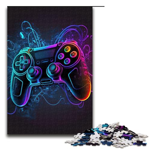 Puzzle für Erwachsene, Neon-Spiel, 1000 Teile, Holzpuzzle für Erwachsene und Kinder ab 12 Jahren, 1000 Teile Puzzle für Erwachsene, Neon-Spiel, 1000 Teile, Holzpuzzle für Erwachsene und Kinder ab 12 Jahren, 1000 Teile von mowenbingpeng