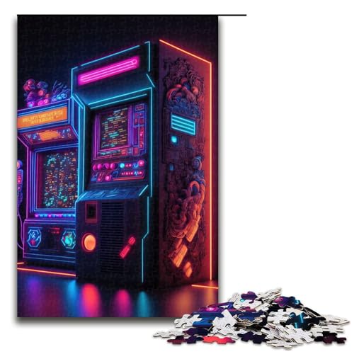Puzzle für Erwachsene, Neon-Spiel, 1000 Teile, Holzpuzzle für Kinder ab 12 Jahren, anspruchsvolles Spiel, 1000 Teile Puzzle für Erwachsene, Neon-Spiel, 1000 Teile, Holzpuzzle für Kinder ab 12 Jahren, anspruchsvolles Spiel, 1000 Teile von mowenbingpeng